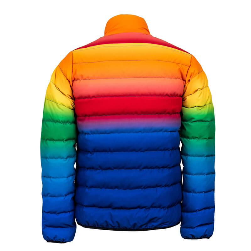 Mens rainbow winter jacket 