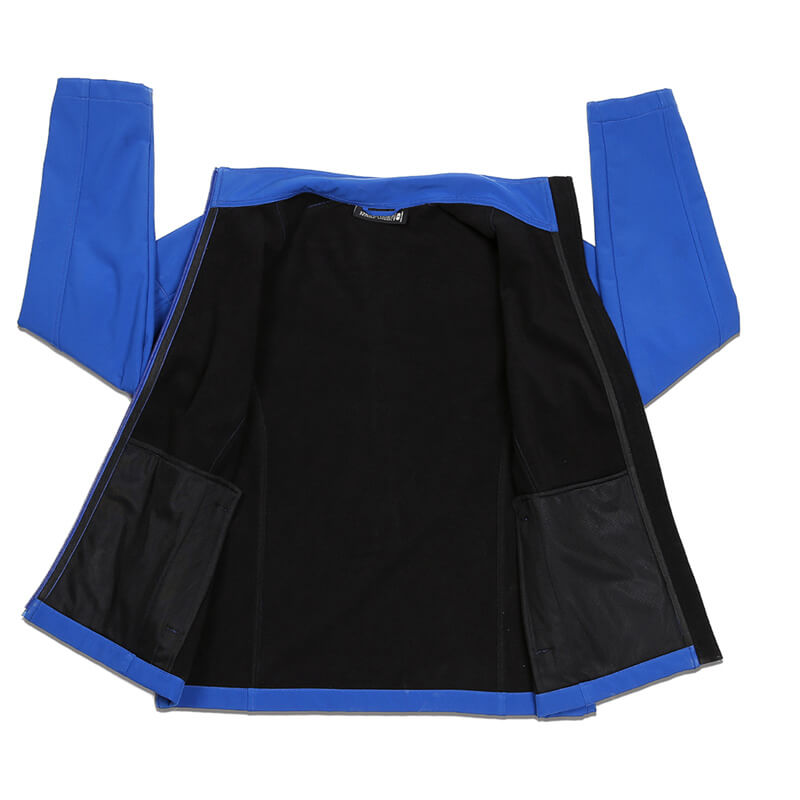 Women's Stand Collar Royalblue 3 Layers Softshell Jacket