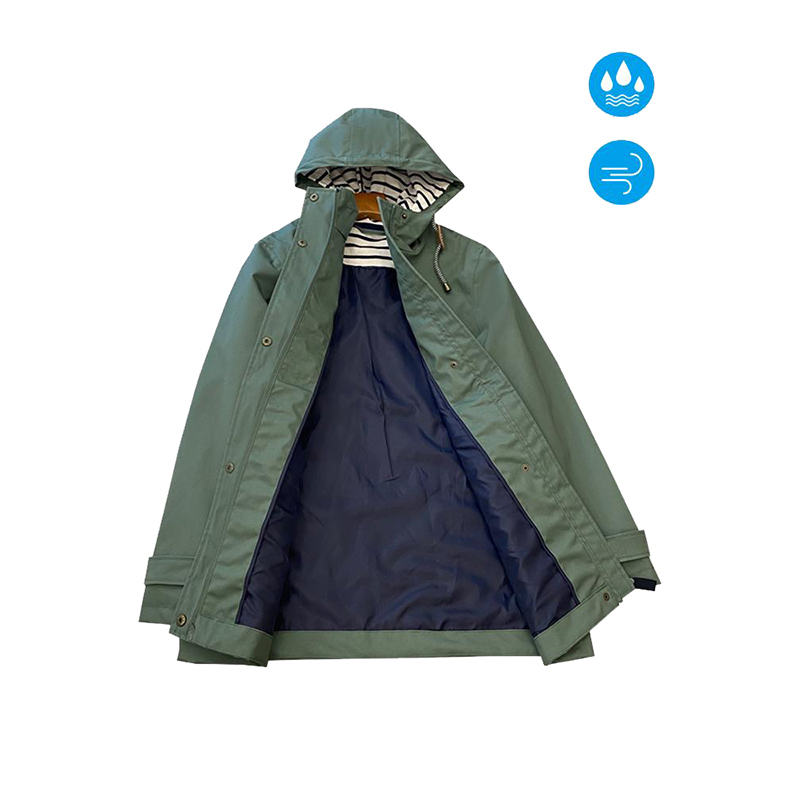 Ladies windbreaker jacket with hood