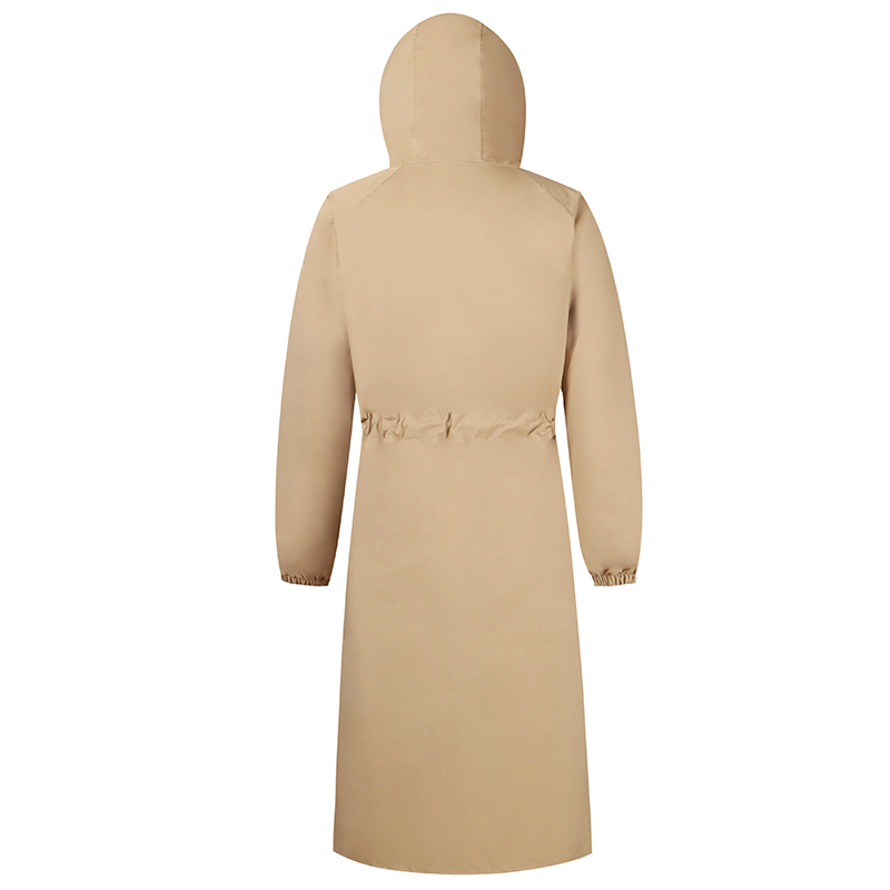 Womens waterproof trench coat with hood