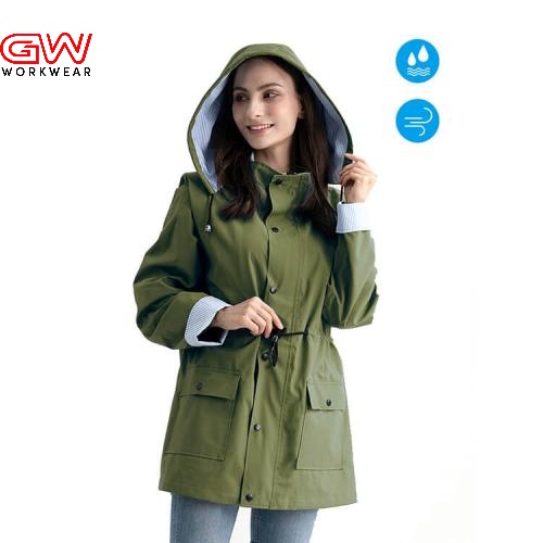 Womens waterproof wind coat